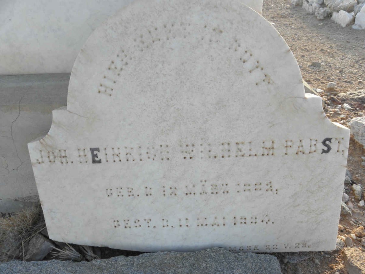 PABST Joh. Heinrich Wilhelm ?-?
