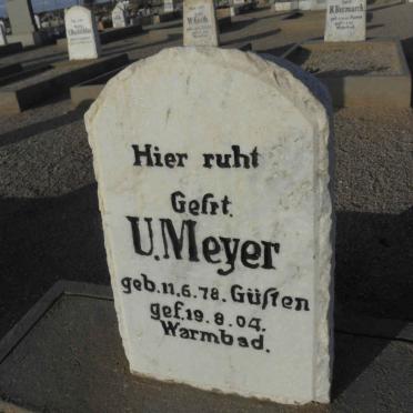 MEYER U. 1878-1904