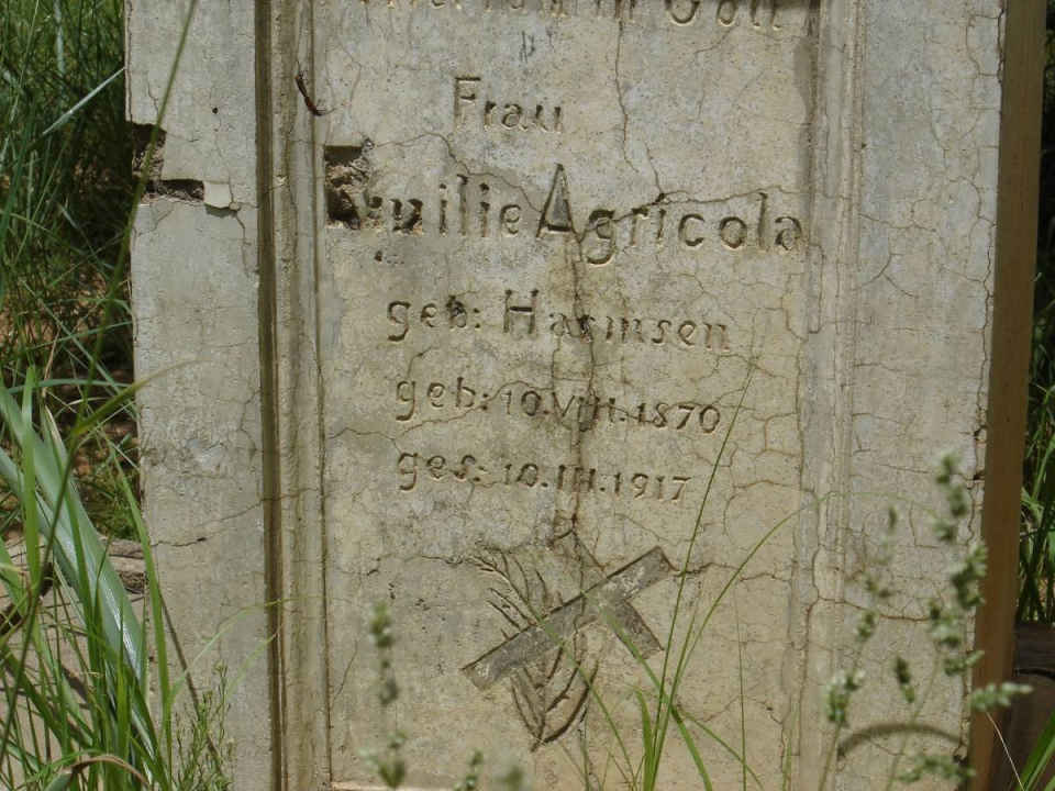 AGRICOLA Emilie nee HARMSEN 1870-1917