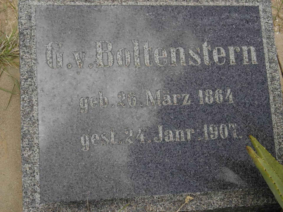BOLTENSTERN G., von 1864-1907