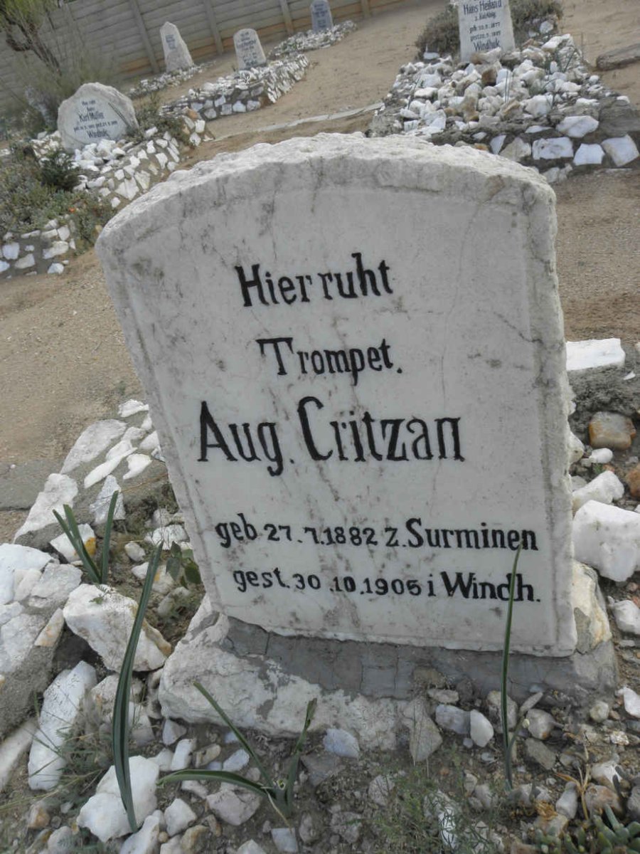 CRITZAN Aug. 1882-1905