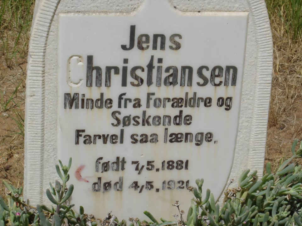 CHRISTIANSEN Jens 1881-1926