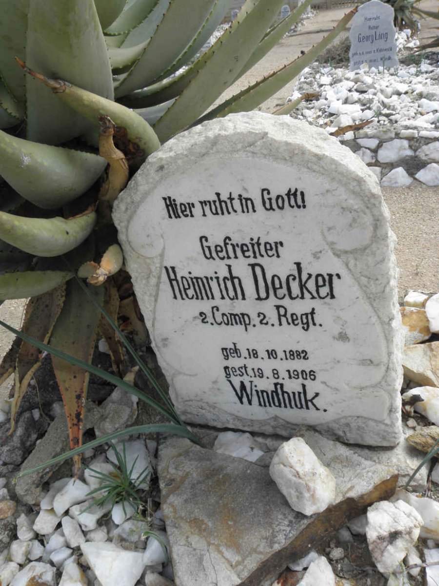 DECKER Heinrich 1882-1906