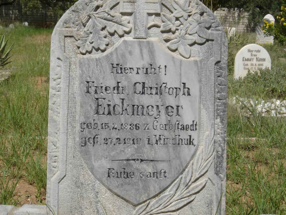 EICKMEYER Friedrich Christoph 1886-1910