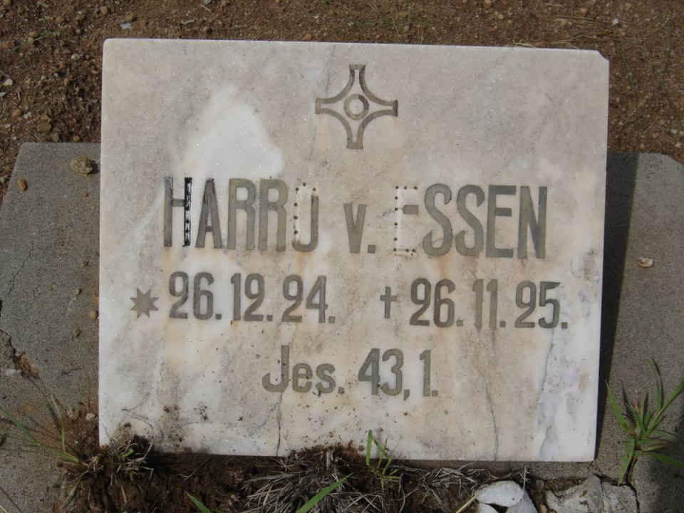 ESSEN Harro, von 1924-1925