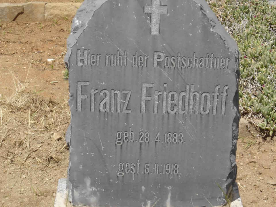 FRIEDHOFF Franz 1883-1918