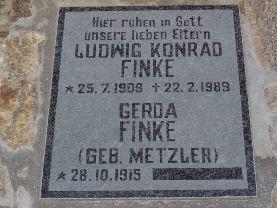 FINKE Ludwig Konrad 1909-1989 &amp; Gerda METZLER 1915-