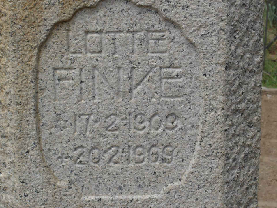 FINKE Lotte 1909-1909