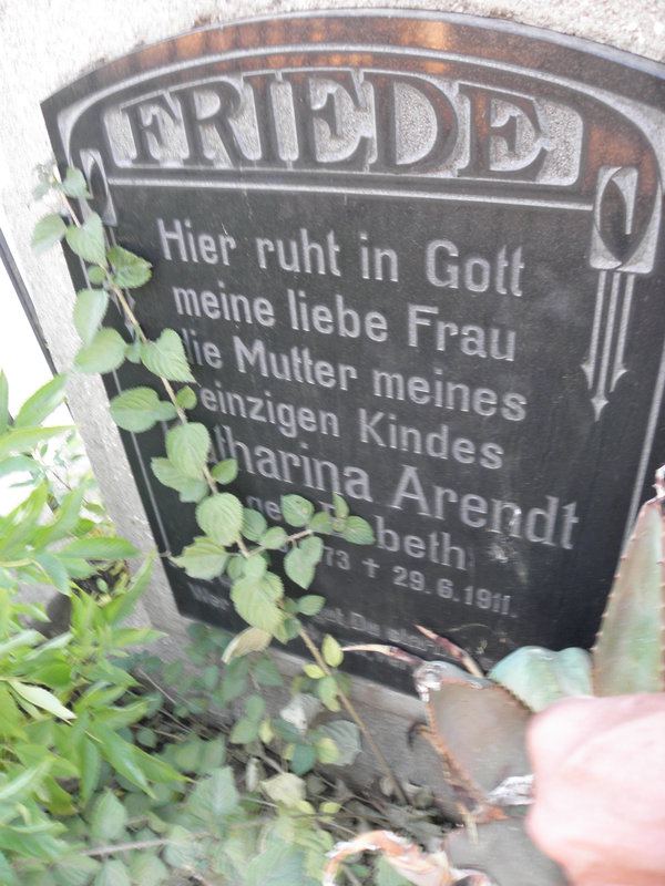 FRIEDE Katharina Arendt nee ?beth 1873-1911