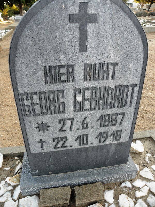 GEBHARDT Georg 1887-1918