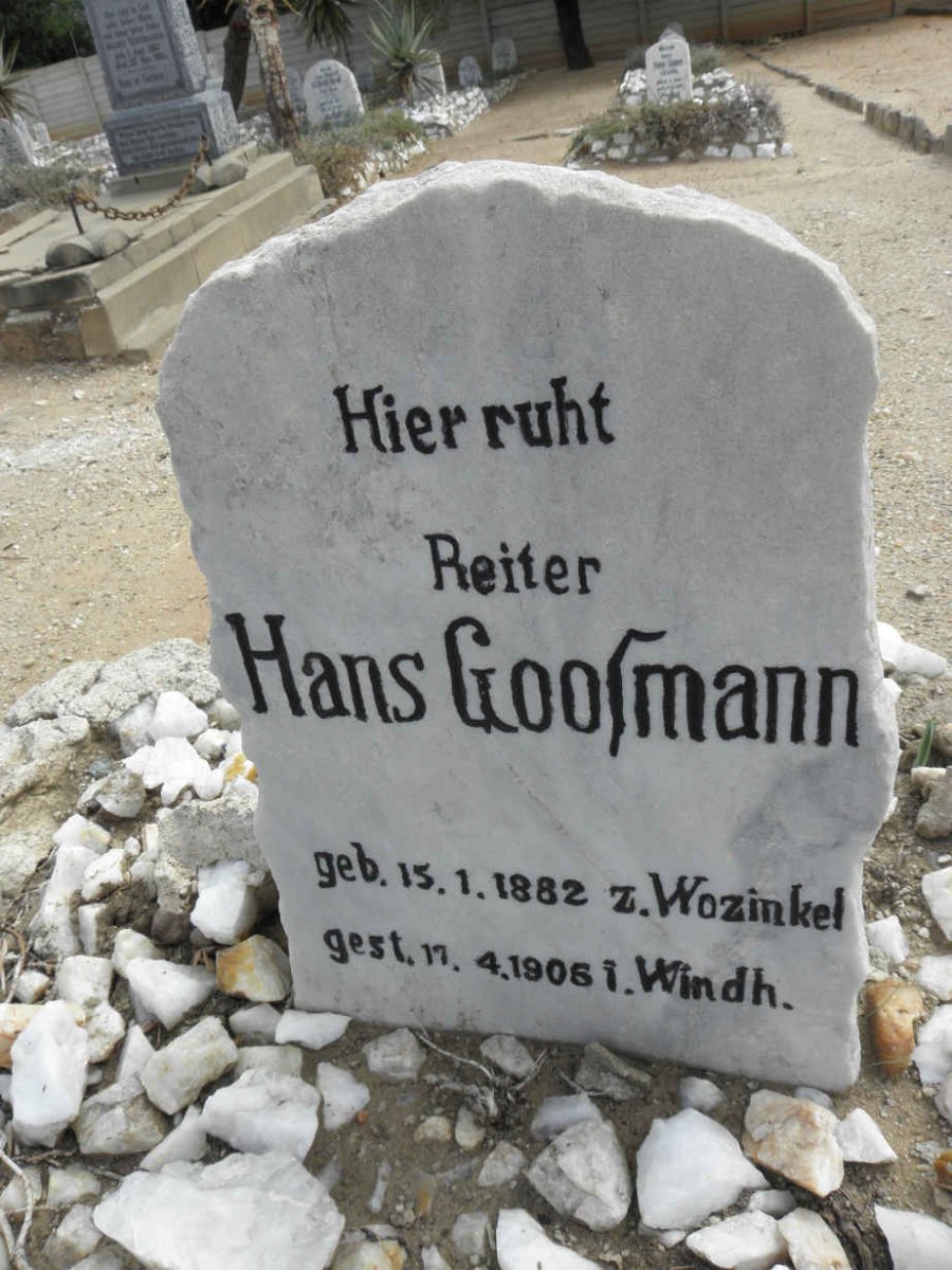 GOOSMANN Hans 1882-1906