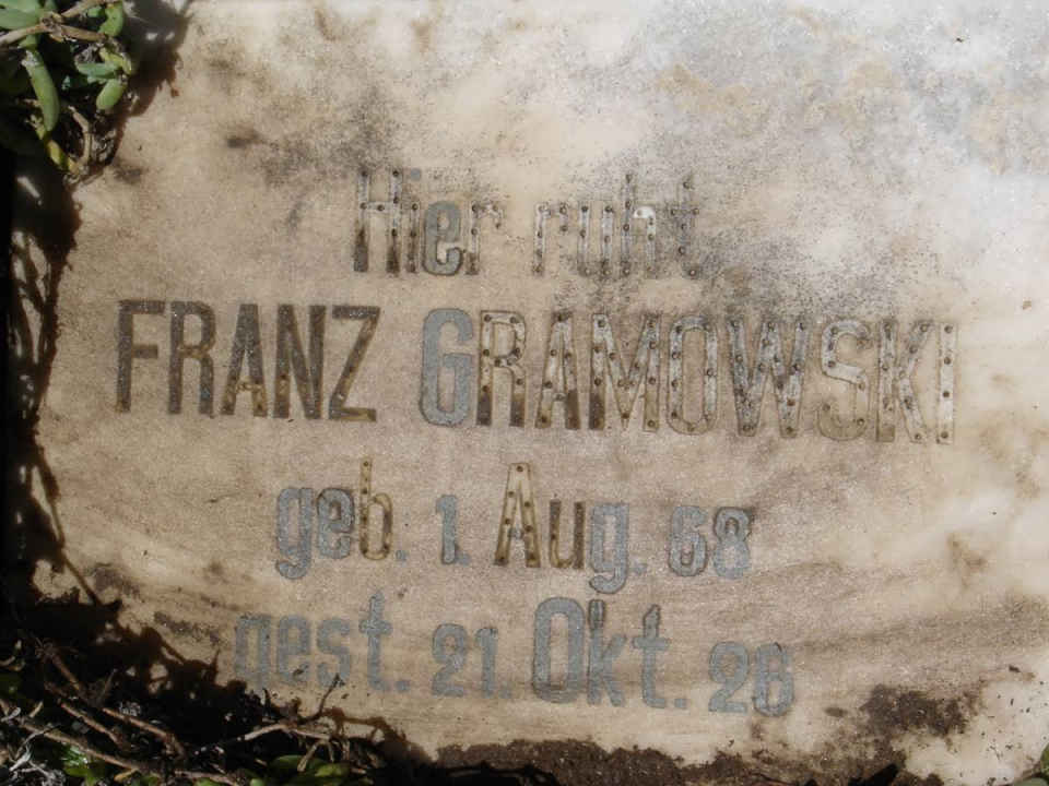GRAMOWSKI Franz 1868-1926