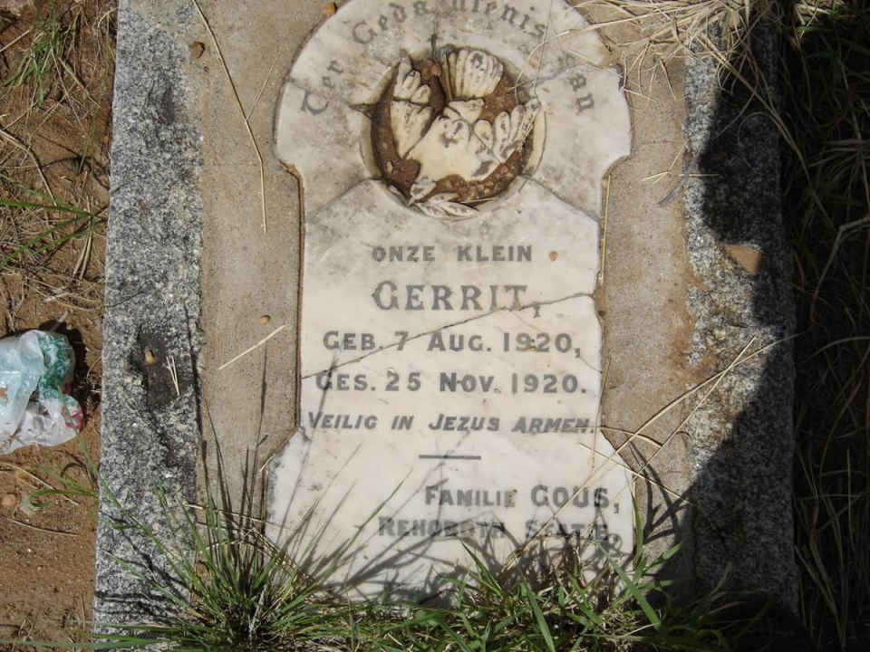 GOUS Gerrit 1920-1920