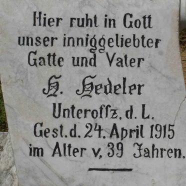 HEDELER H. -1915