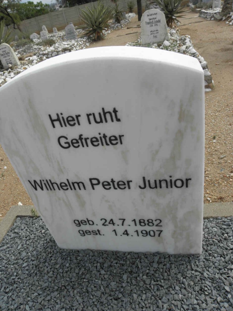JUNIOR Wilhelm Peter 1882-1907