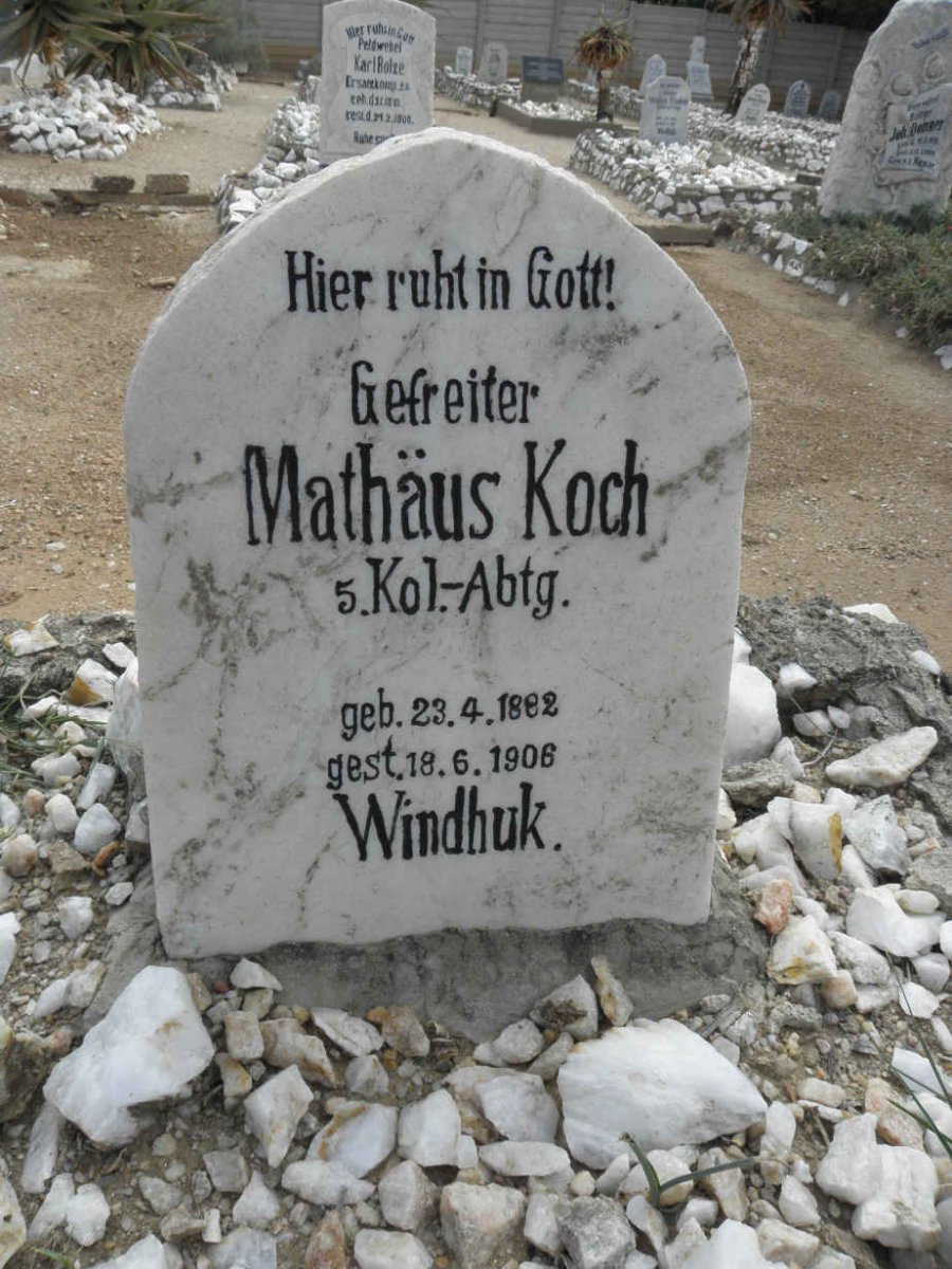 KOCH Mathäus 1882-1906