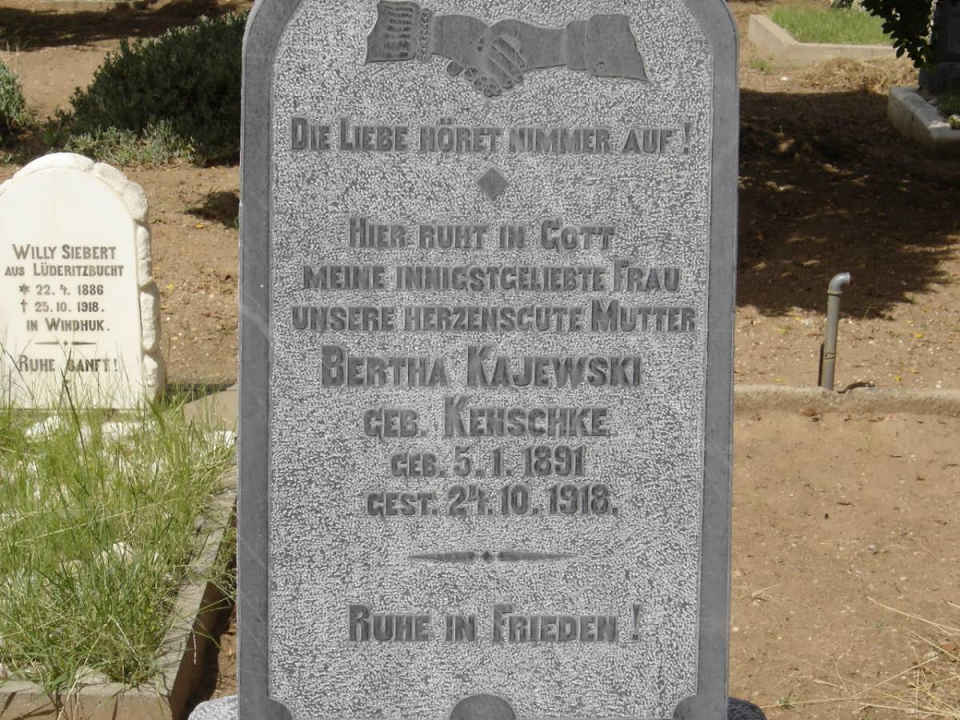KAJEWSKI Bertha nee KENSCHKE 1891-1918