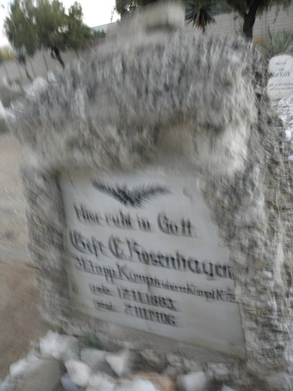 KOSENHAUEN ?eft E. 1883-1906