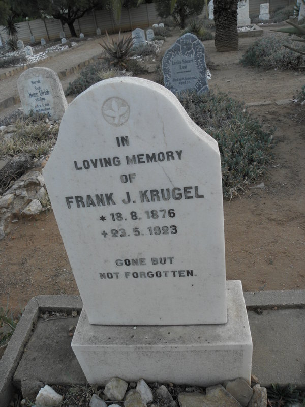 KRUGEL Frank J. 1876-1923