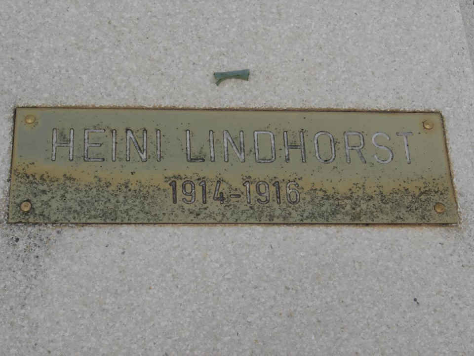 LINDHORST Heini 1914-1916