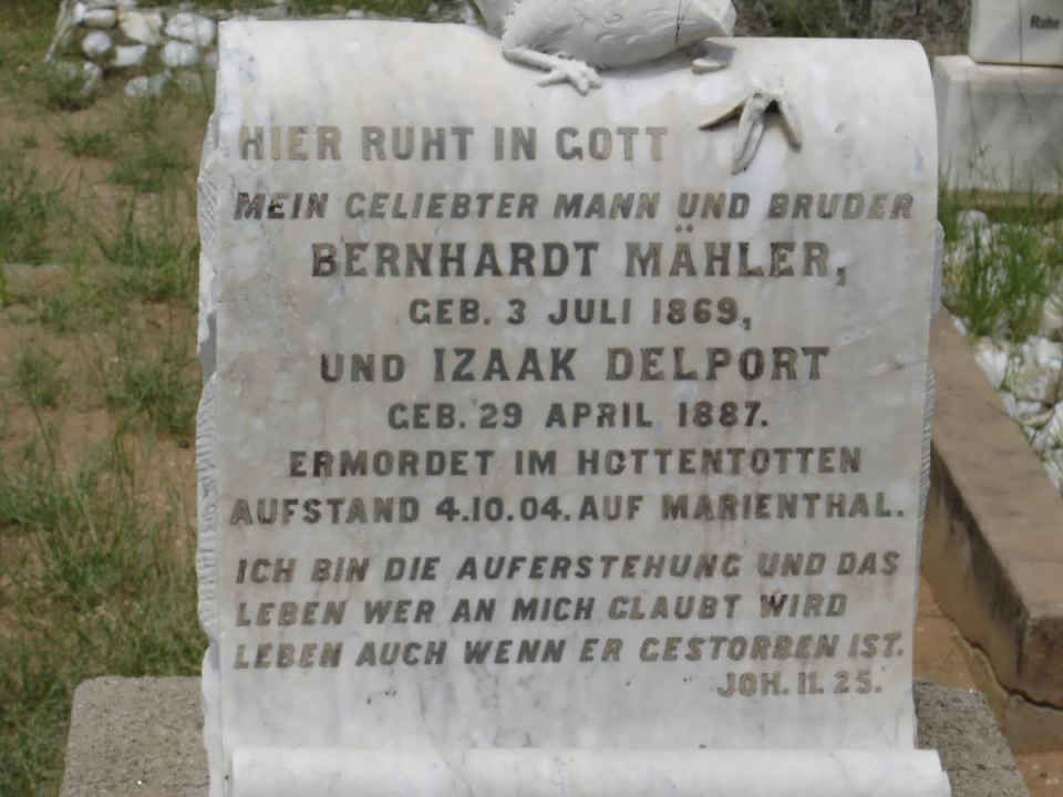MÄHLER Bernhardt 1869-1904 :: DELPORT Izaak 1887-1904