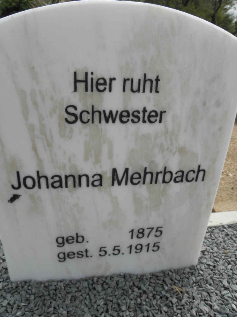 MEHRBACH Johanna 1875-1915