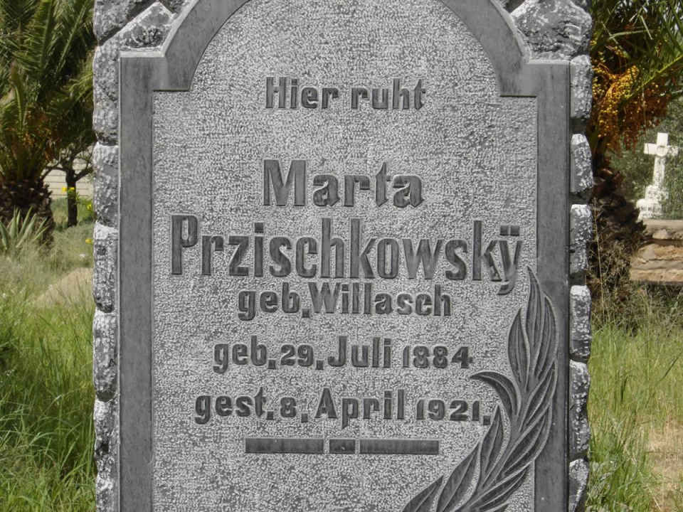 PRZISCHKOWSHY Marta nee WILLASCH 1884-1921
