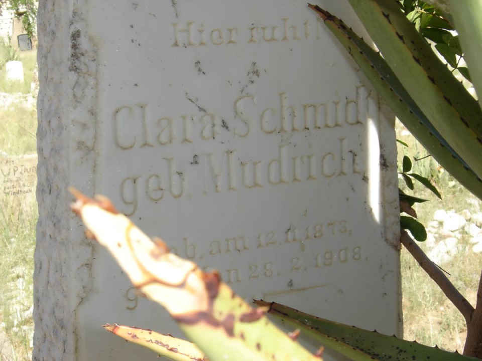 SCHMIDT Clara nee MUDRICH 1873-1908
