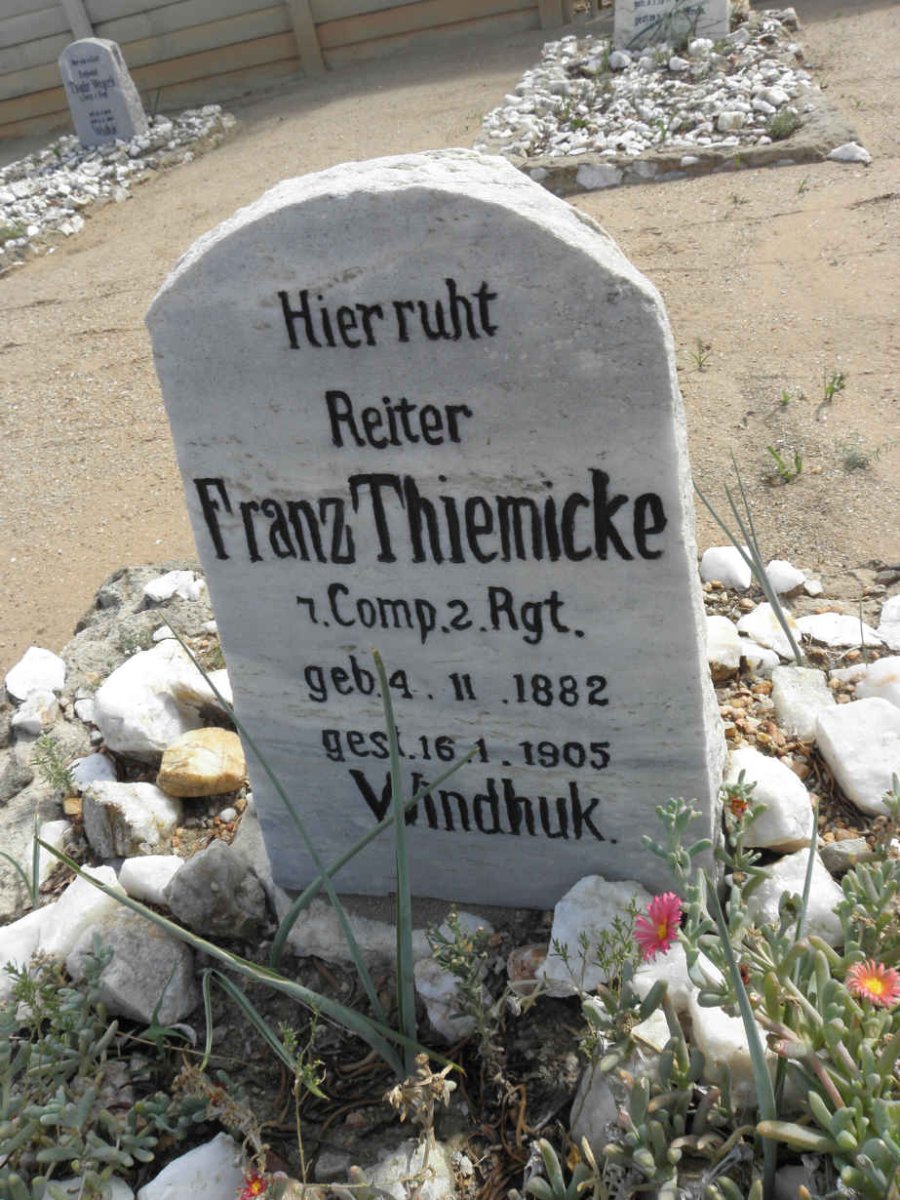 THIEMICKE Franz 1882-1905