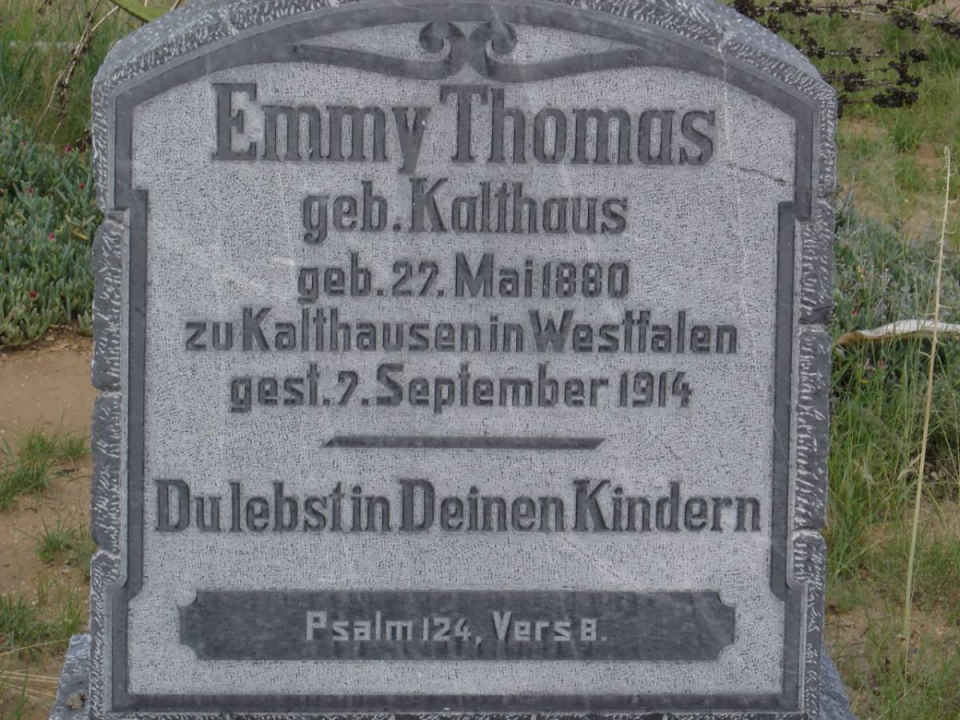 THOMAS Emmy nee KALTHAUS 1880-1914