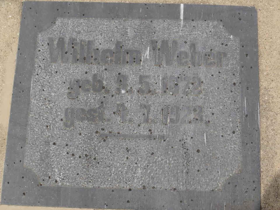 WEBER Wilhelm 1872-1923