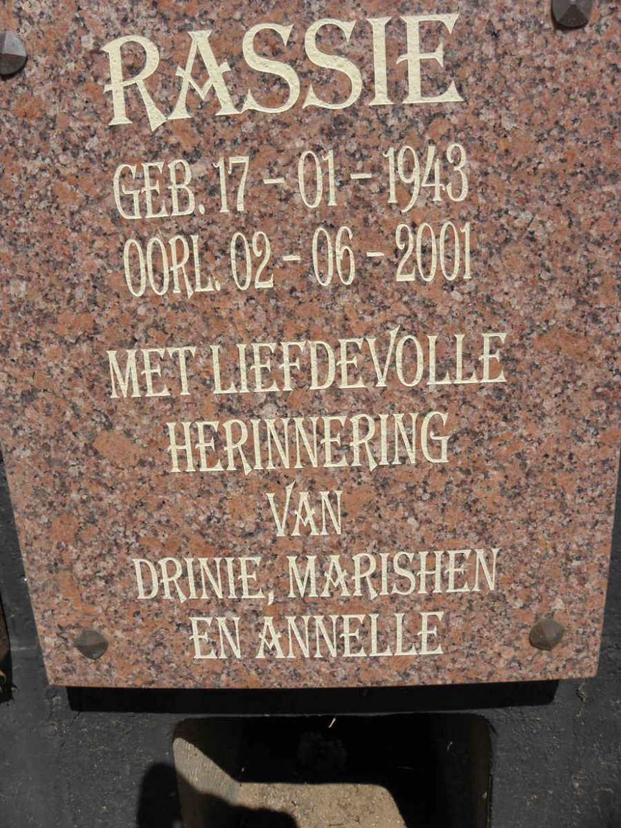 ? Rassie 1943-2001