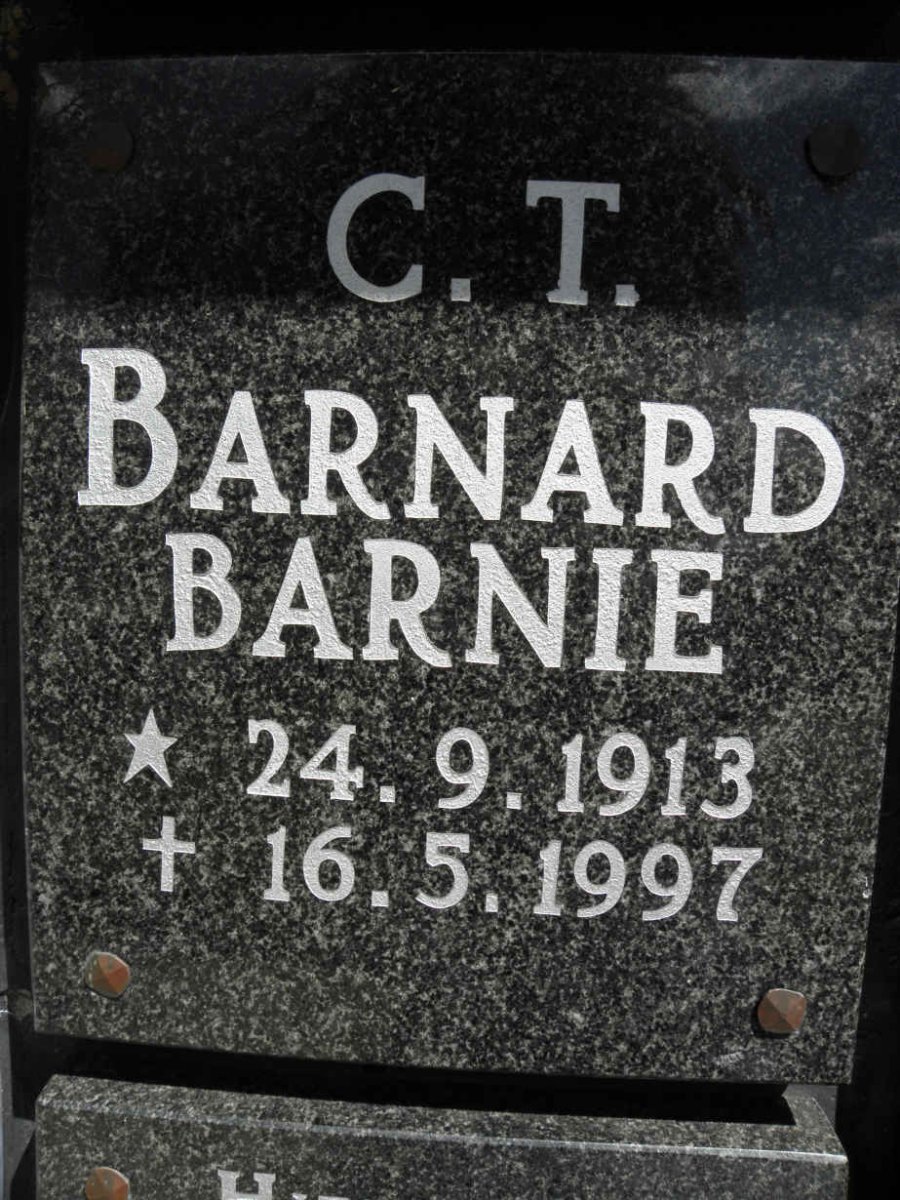 BARNARD C.T. 1913-1997