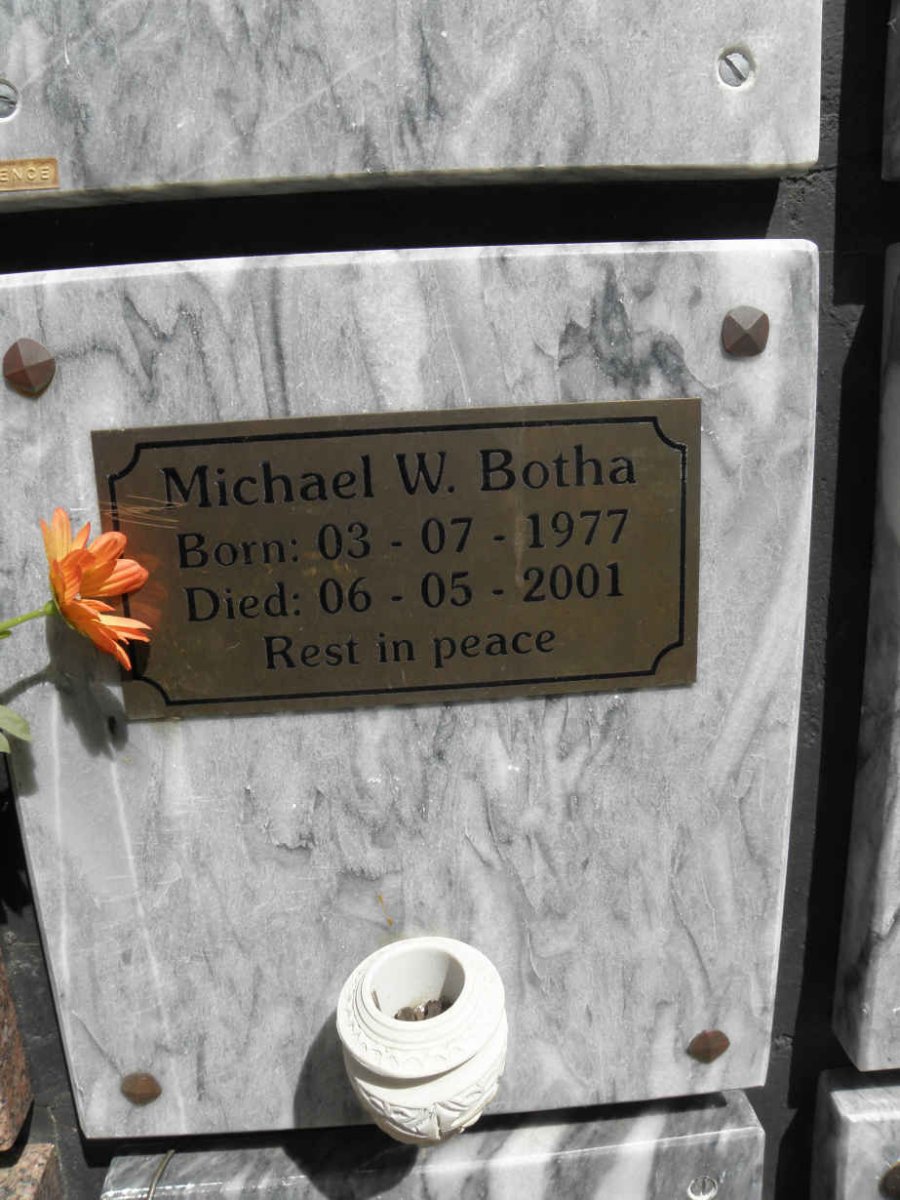 BOTHA Michael W. 1977-2001