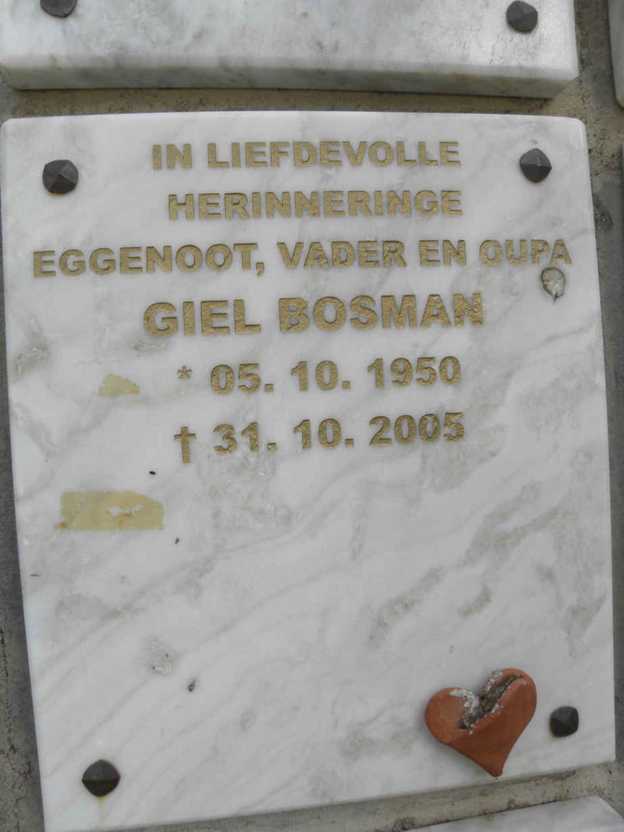 BOSMAN Giel 1950-2005