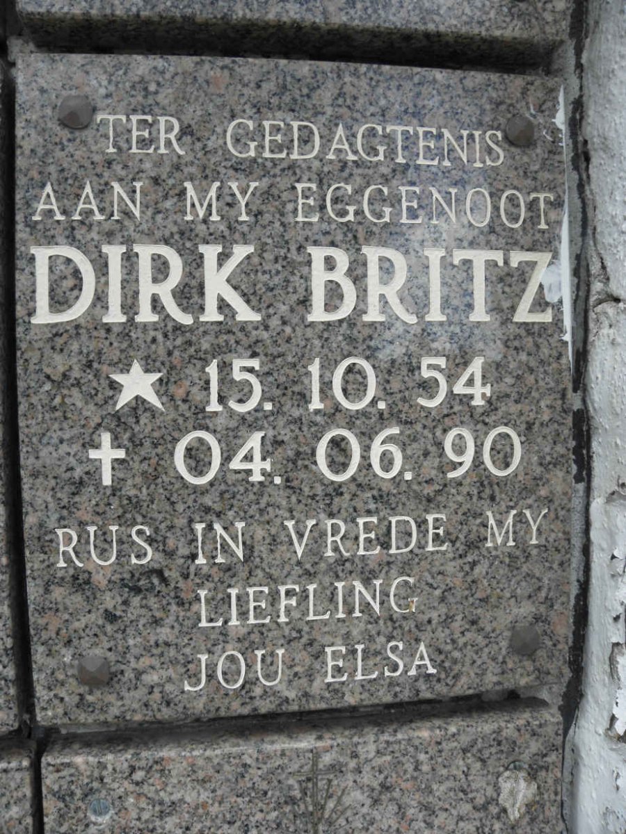BRITZ Dirk 1954-1990