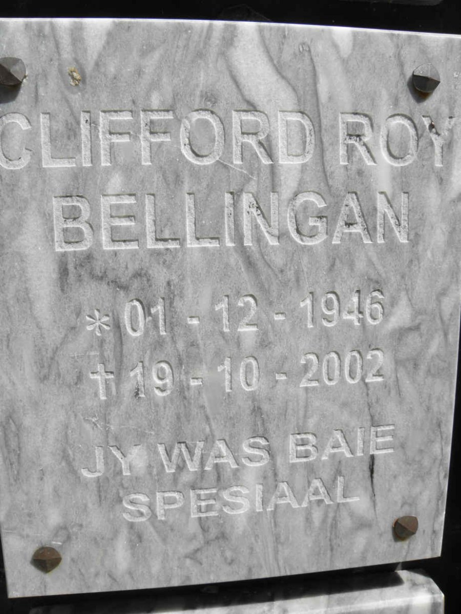 BELLINGAN Clifford Roy 1946-2002