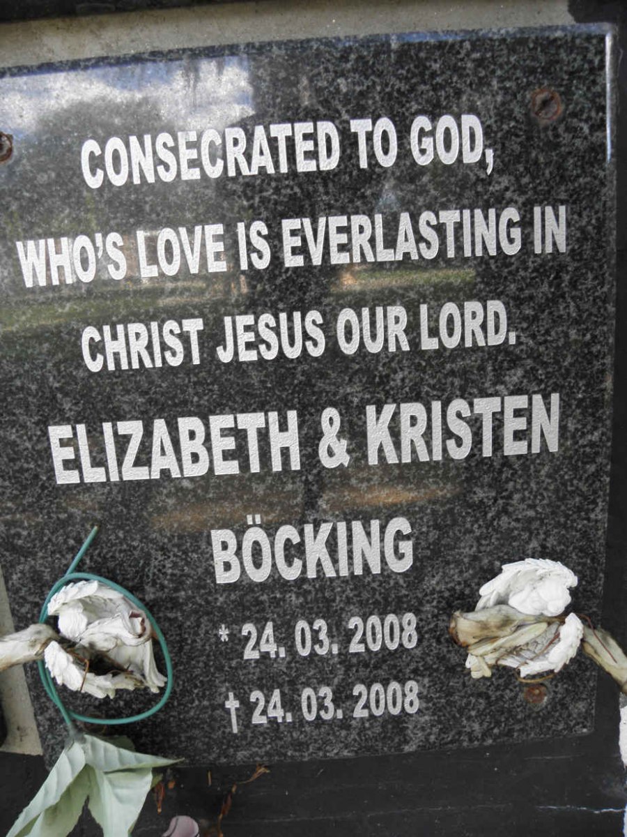 BÖCKING Elizabeth 2008-2008 :: BÖCKING Kristen 2008-2008