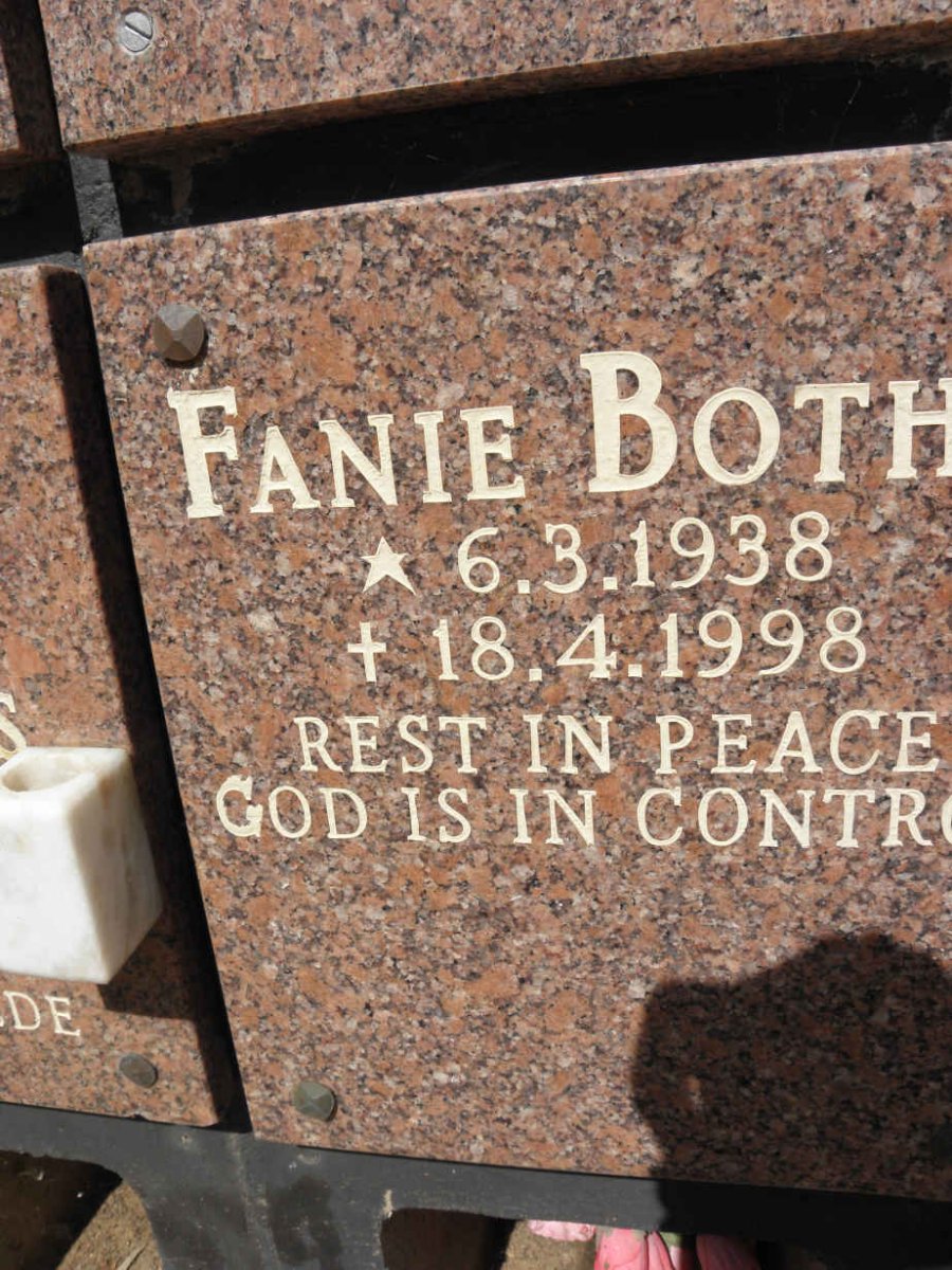 BOTHA Fanie 1938-1998