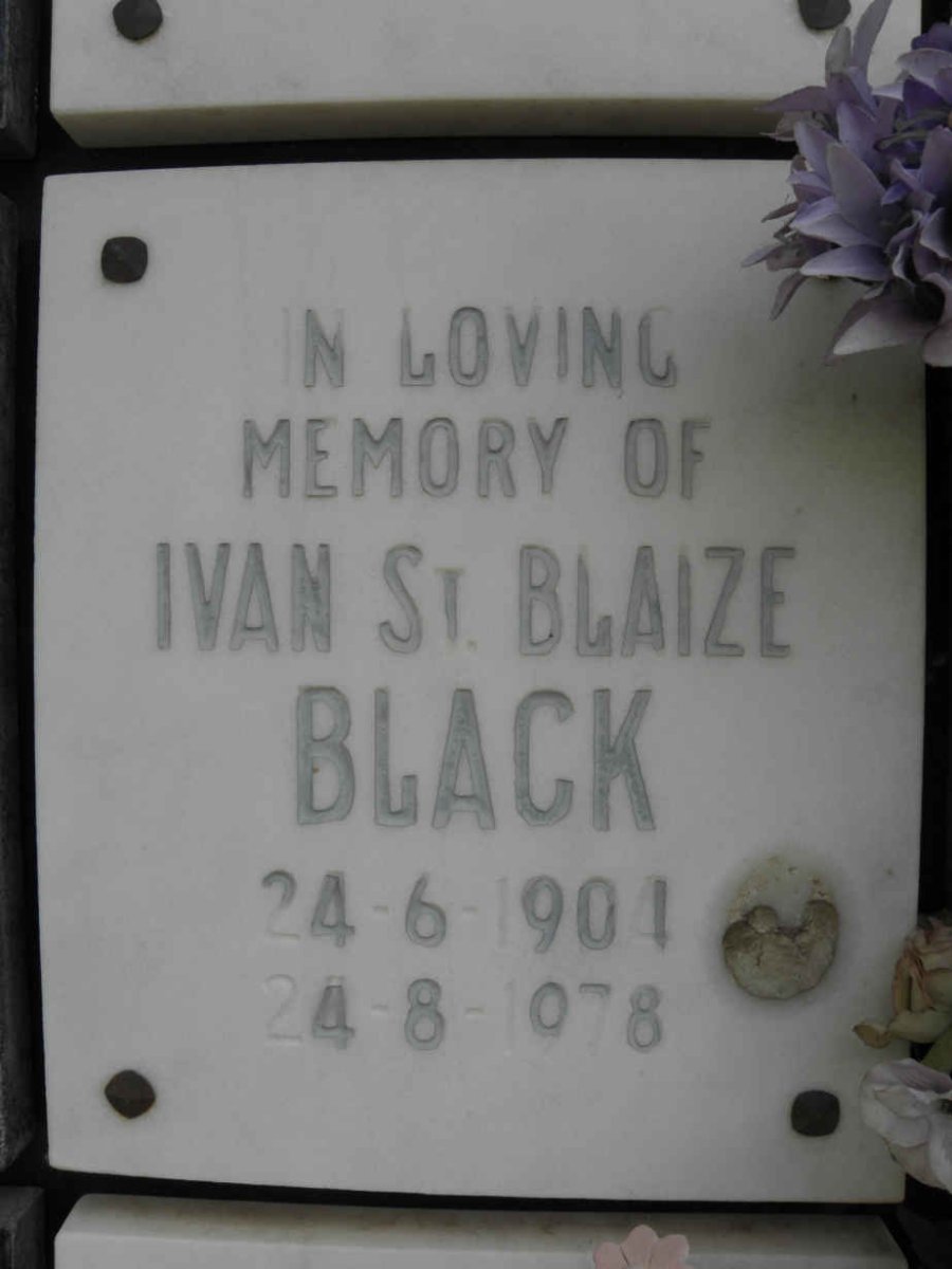 BLACK Ivan St. Blaize 1901-1978