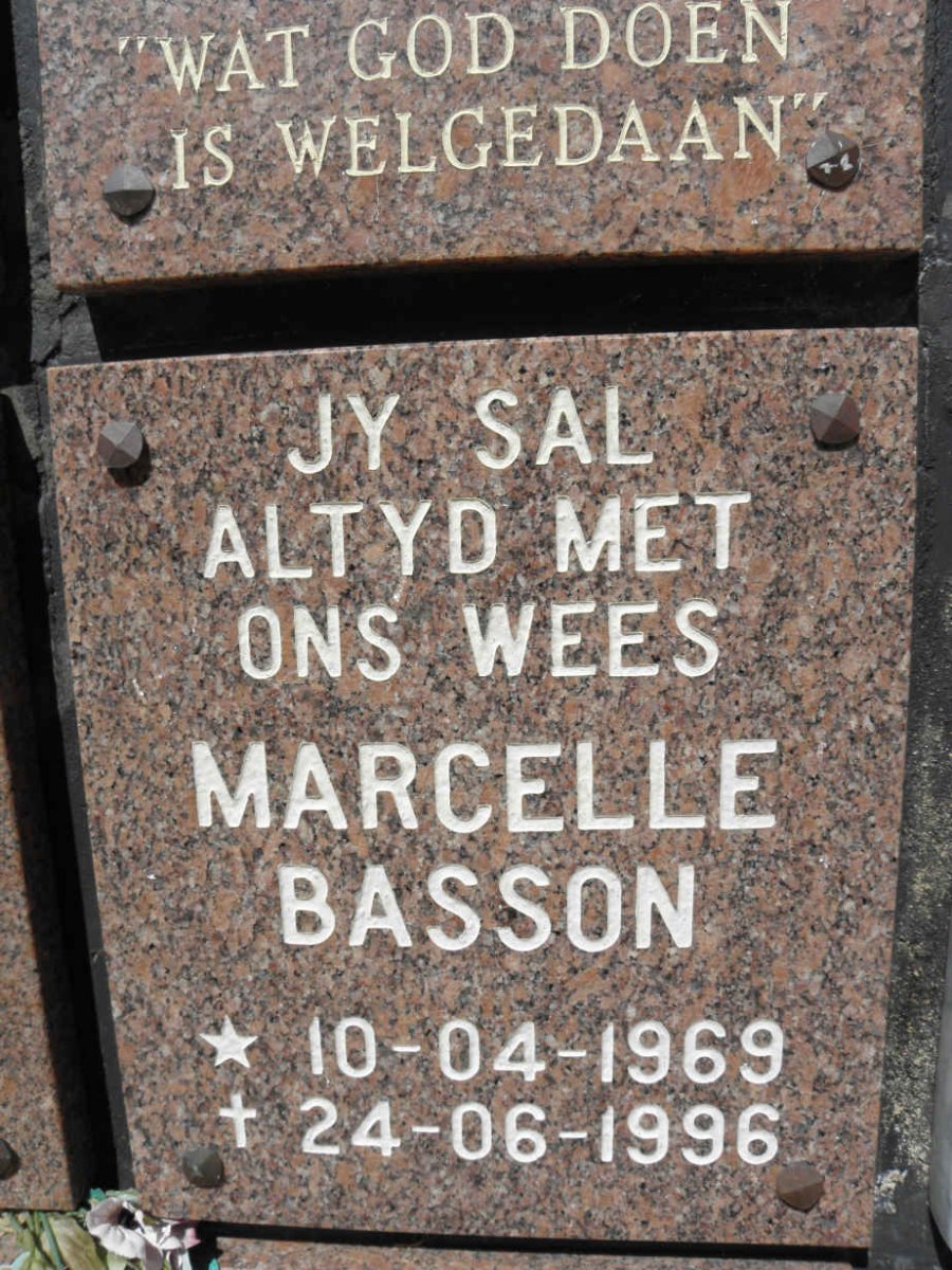 BASSON Marcelle 1969-1996