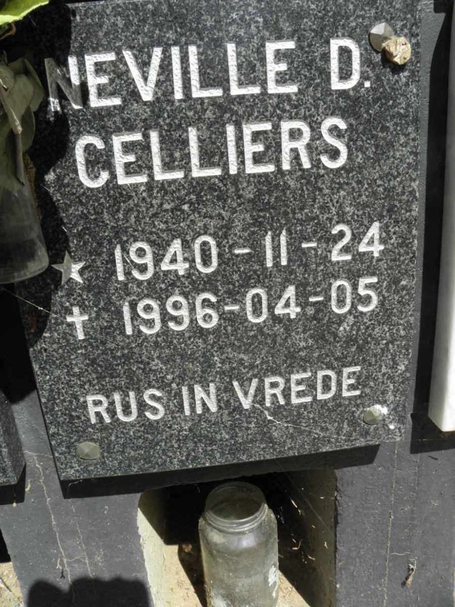 CELLIERS Neville D. 1940-1996