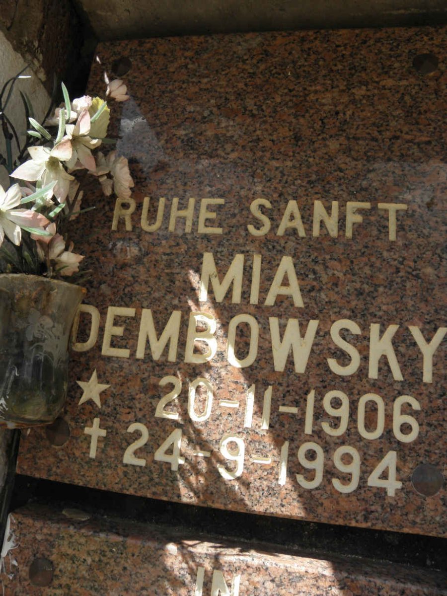 DEMBOWSKY Mia 1906-1994