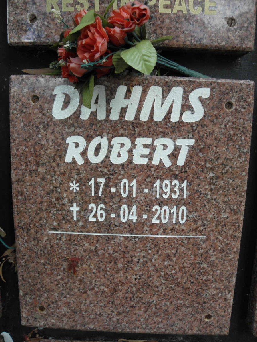 DAHMS Robert 1931-2010