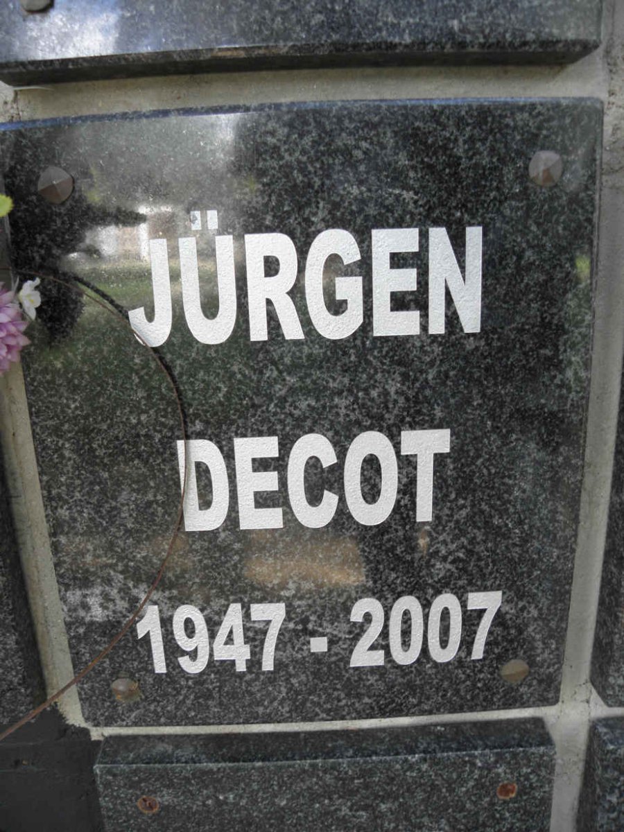 DECOT Jurgen 1947-2007