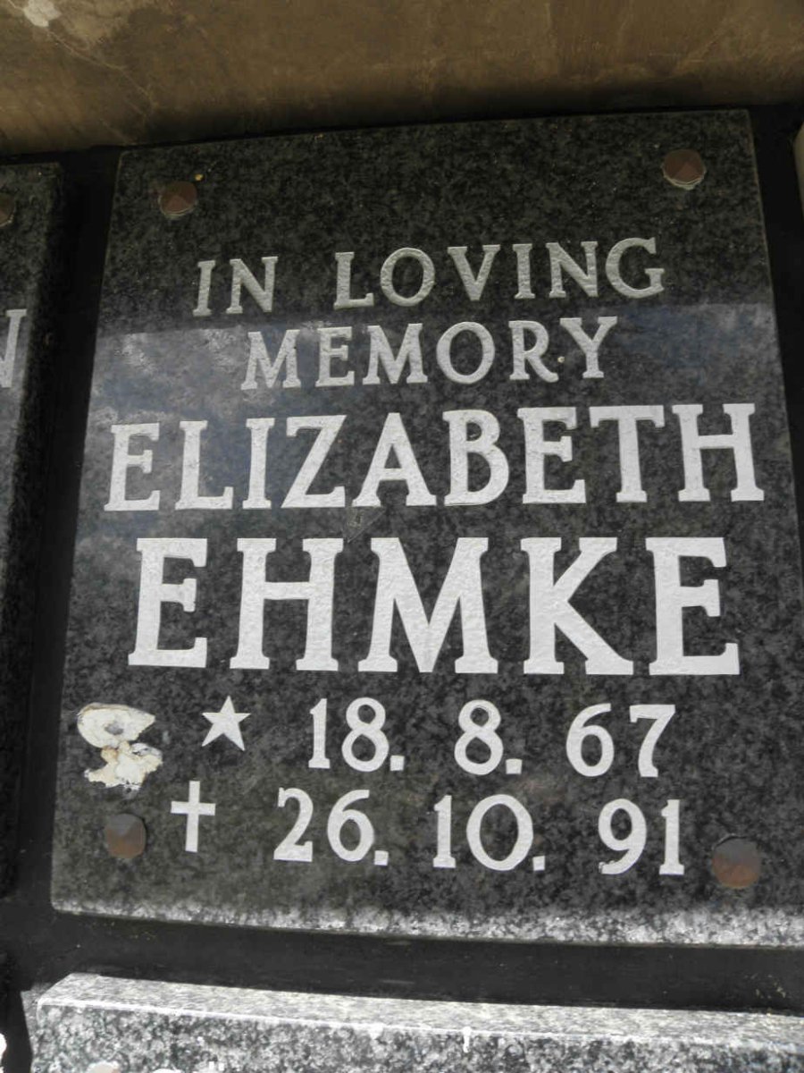 EHMKE Elizabeth 1967-1991