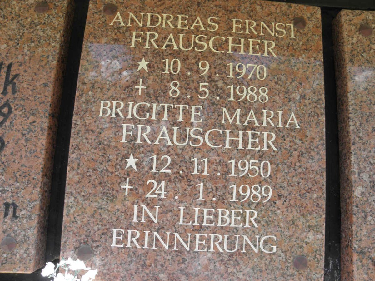 FRAUSCHER Brigitte Maria 1950-1989
