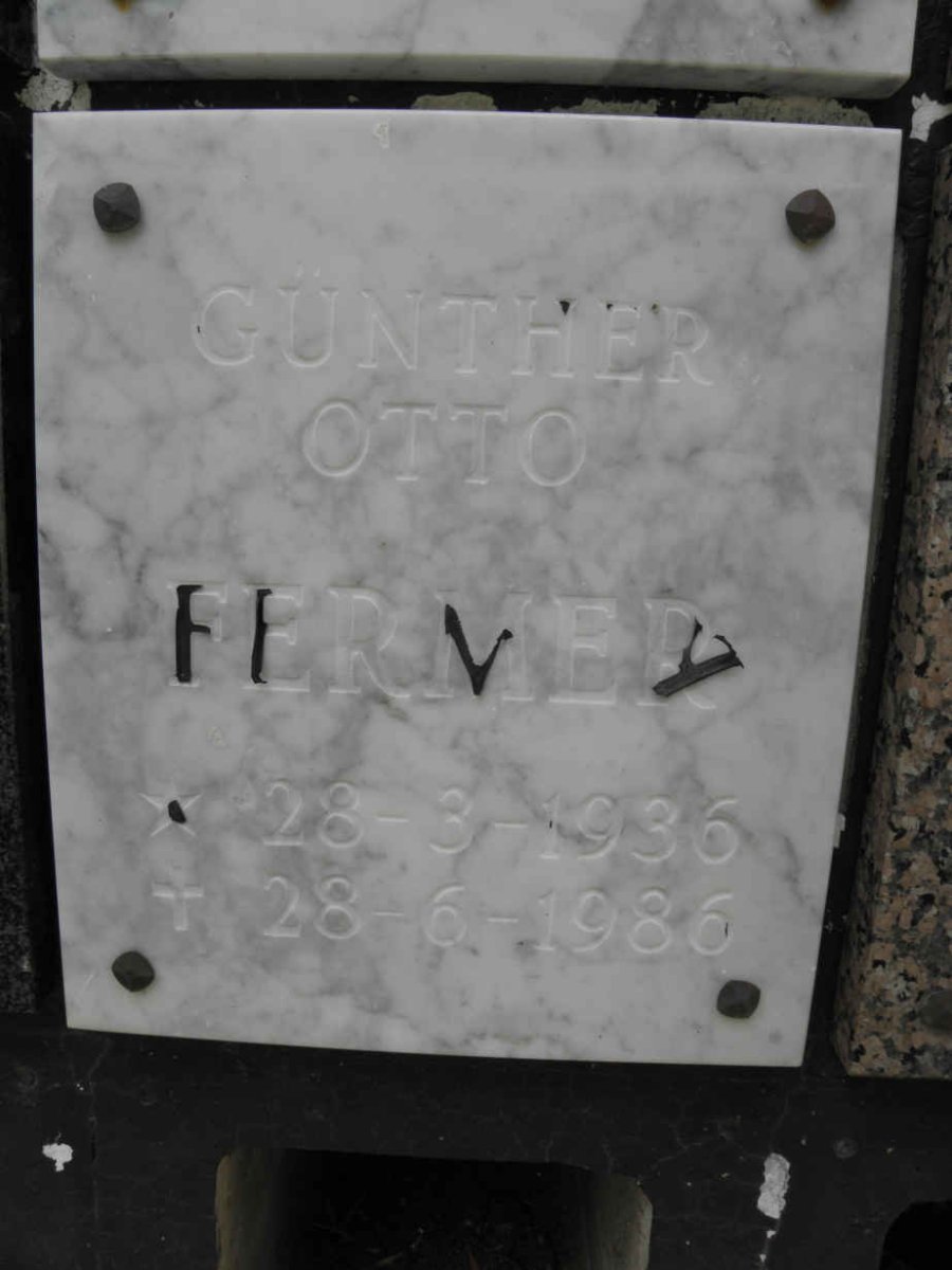 FERMER Gunther Otto 1936-1986