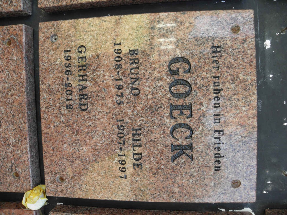 GOECK Bruno 1908-1975 &amp; Hilde 1907-1997 :: GOECK Gerhard 1936-2012