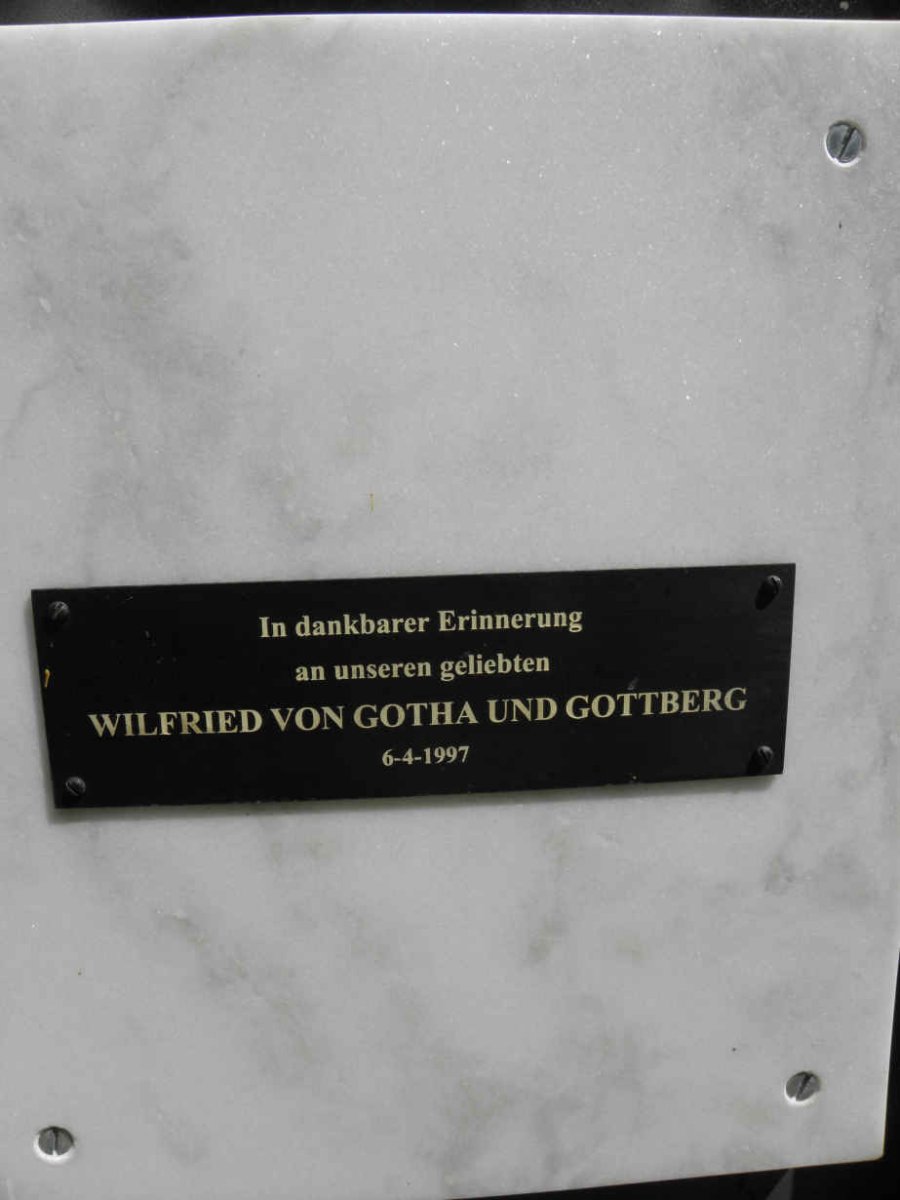 GOTTBERG Wilfried, VON GOTHA -1997